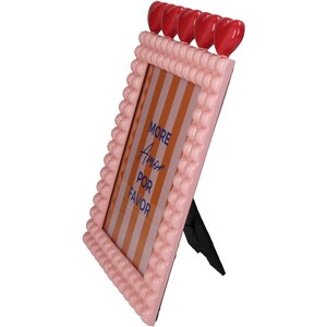 Fotolijst Hart Polyresin Roze - H 18 x B 13 cm - afbeelding 2