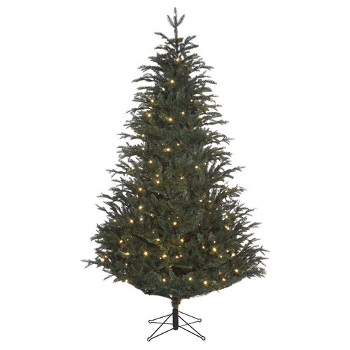 Black Box Trees Frasier Fir kunstkerstboom LED blauw - H 140 x D 102 cm