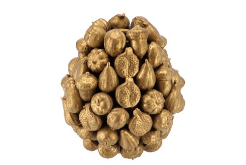 Fruitvaas goud - 20 x 22 cm - afbeelding 1