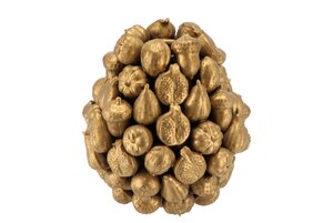 Fruitvaas goud - 20 x 22 cm - afbeelding 1