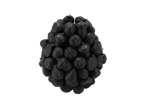Fruitvaas zwart - 15 x 16 cm - afbeelding 1