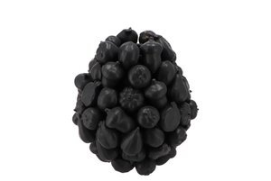 Fruitvaas zwart - 15 x 16 cm - afbeelding 1