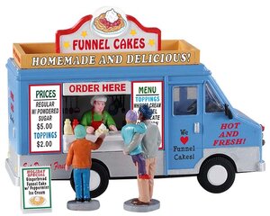 Lemax Funnel Cakes Food Truck set van 4