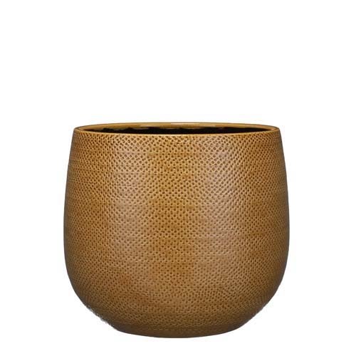 Gabriel pot rond oker - h25xd29cm