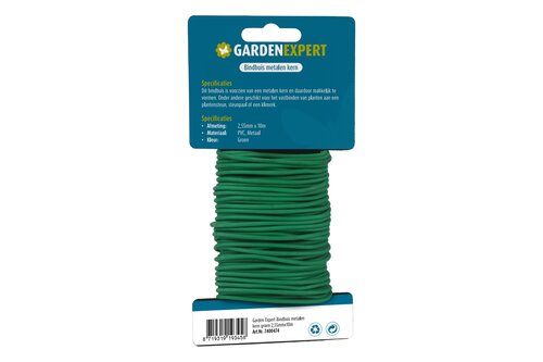 Garden Expert Bindbuis met metalen kern groen 2,55-mm x 10-m