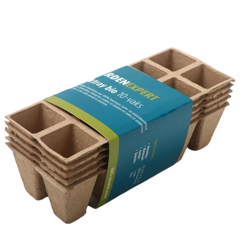 Garden Expert Kweektray bio 10-vaks, 5 stuks