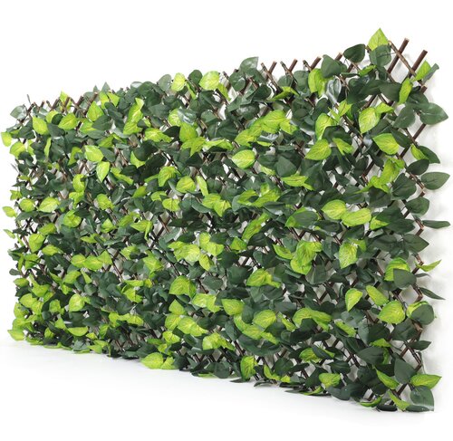 Garden Expert Wilgen trellis met zijde bladeren 100 x 200 cm