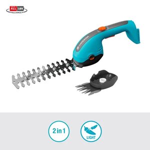GARDENA Accu gras- en buxusschaar PowerCut 20/18V P4A solo - afbeelding 3