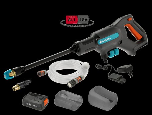 GARDENA Accu-mediumdrukreiniger AquaClean 24/18V P4A set - afbeelding 1