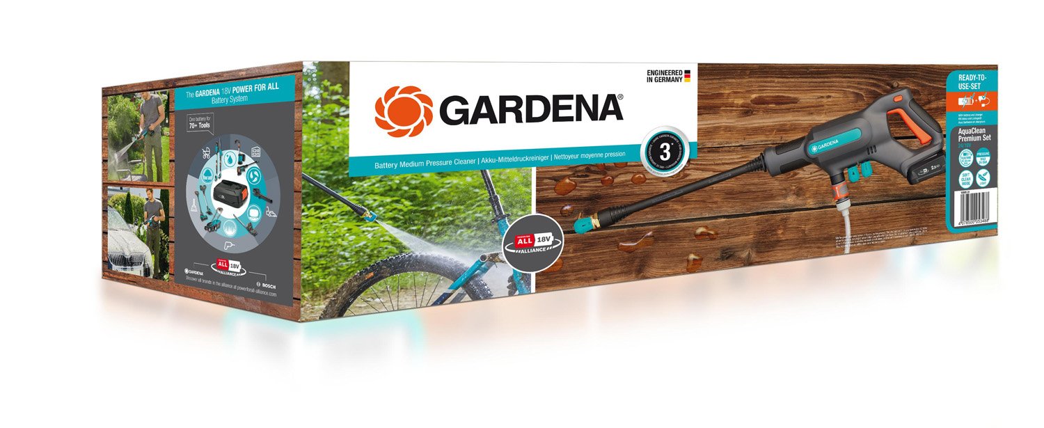 GARDENA Accu hogedrukreiniger premium - Tuincentrum Coppelmans