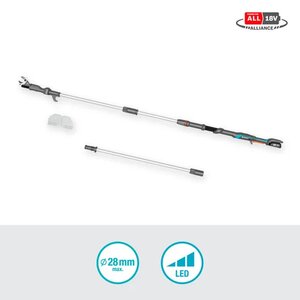 GARDENA Accu telescooptakkenschaar HighCut 360/18V P4A set - afbeelding 2