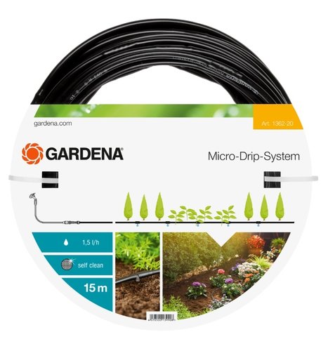 GARDENA Bovengrondse druppelbuis 4,6mm (3/16") 15m