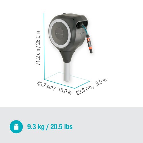 GARDENA Tuinslangenbox RollUp M 20 m wit - afbeelding 3