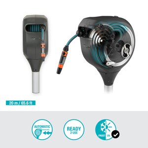 GARDENA Tuinslangenbox RollUp M 20 m wit - afbeelding 5