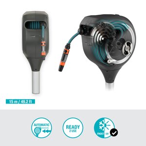 GARDENA Tuinslangenbox RollUp S 15 m wit - afbeelding 5