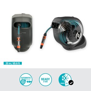 GARDENA Wandslangenbox 20 Rollup M Wit - afbeelding 5