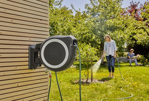 GARDENA Wandslangenbox RollUp L wit 30 m - afbeelding 2