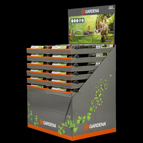 GARDENA Zwenksproeier Aqua S display