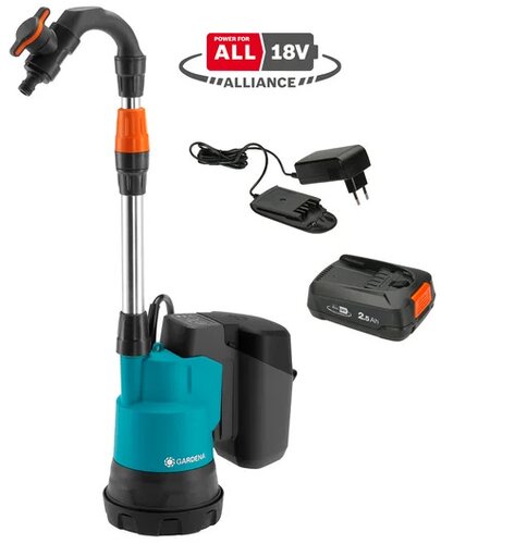 GARDENAAccu regentonpomp 2000/2 18V P4A set - afbeelding 1