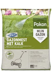 Pokon Gazonm + Kalk 3-in-1 125m2