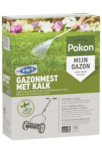Pokon Gazonm + Kalk 3-in-1 15m2