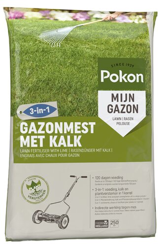 Pokon Gazonm Kalk 3-in-1 250m2 - afbeelding 1