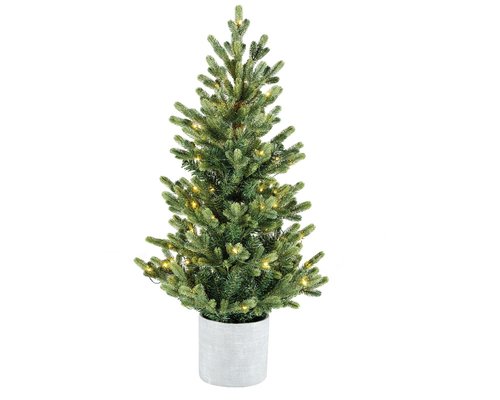 Everlands Geneva Fir LED kunstkerstboom - H 90 x D 58 cm