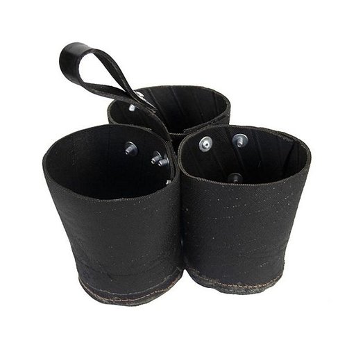 Gerecycled rubber triple pot