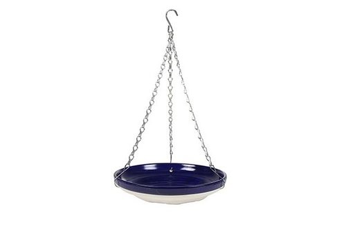 Giftbox birdbath-feeder glad blauw