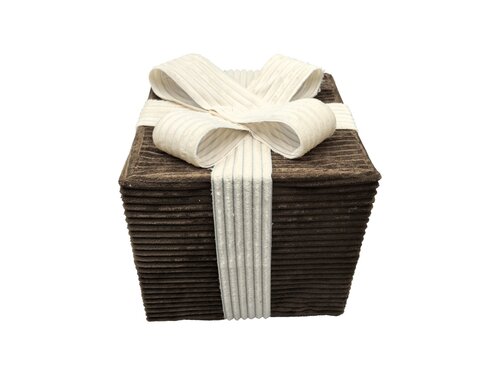 Giftbox maat L rib brown/beige - afbeelding 1