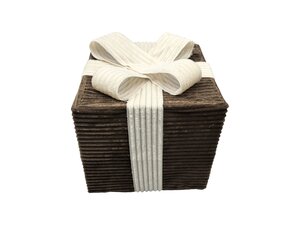 Giftbox maat L rib brown/beige - afbeelding 1