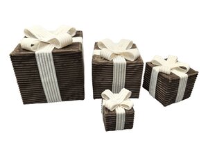 Giftbox maat L rib brown/beige - afbeelding 2