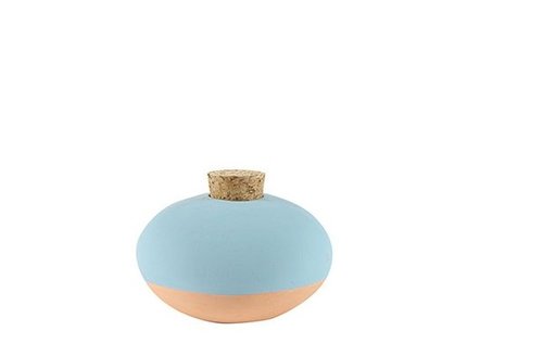 Giftbox watersteen Deco blauw D17x11 H7