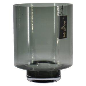 Glas Lucas - D27.5Xh35cm Rookkleurig