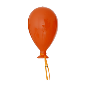 Glazen ballon H 14 cm oranje