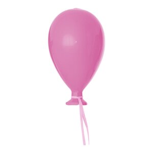 Glazen ballon H 14 cm roze