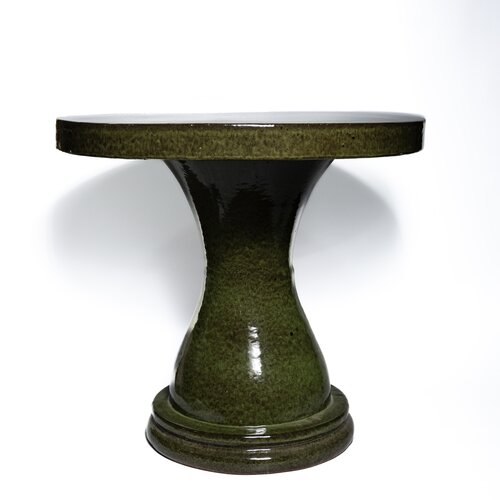 Glazuren Tuintafel - D80xH68cm Groen/Zwart