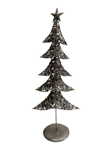 Glitter boom 3D H 50 cm champagne