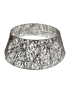 Glitter kerstboomkraag D 60 x H 20 cm champagne (2 delen)