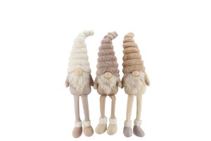 GNOME COZY SAND TEDDY ASS 10X7X30CM