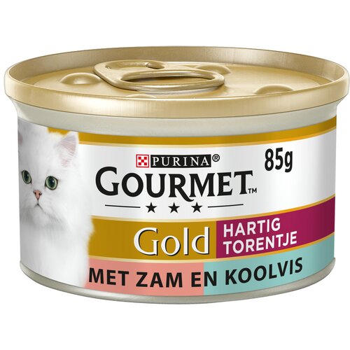 Gourmet Gold Blik Hartige Torentjes Zalm - 85gr - afbeelding 1