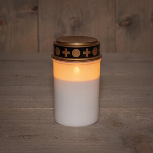 Grafverlichting 12x7cm wit - afbeelding 2