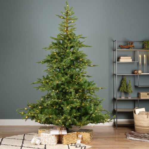 Grandis Fir prelit hinged tree - H 180 x D 132 cm 400 L - afbeelding 3