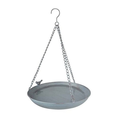 Grey Metal hangend vogelbad