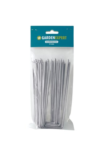 Garden Expert gronddoekpennen metaal - L 14,5 x B 3,5 cm, 3 mm dik (20 stuks) - afbeelding 1