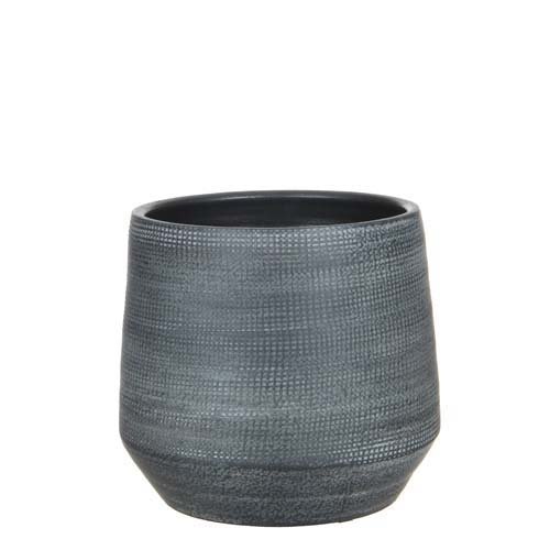 Guido pot rond grijs - h22xd24cm