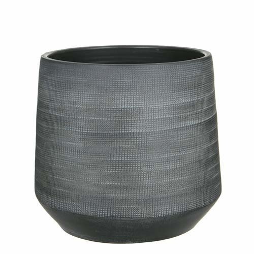 Guido pot rond grijs - h32xd36cm