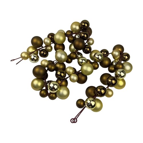Guirlande kerstballen L 174 cm Coffee