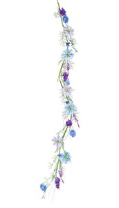 Guirlande Paars & Blauw L 180 cm