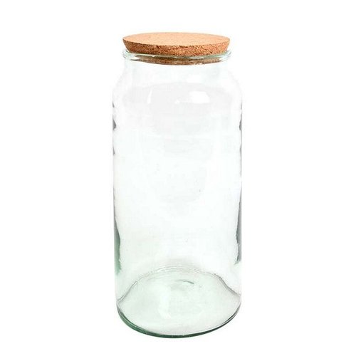 Halfopen terrarium fles L